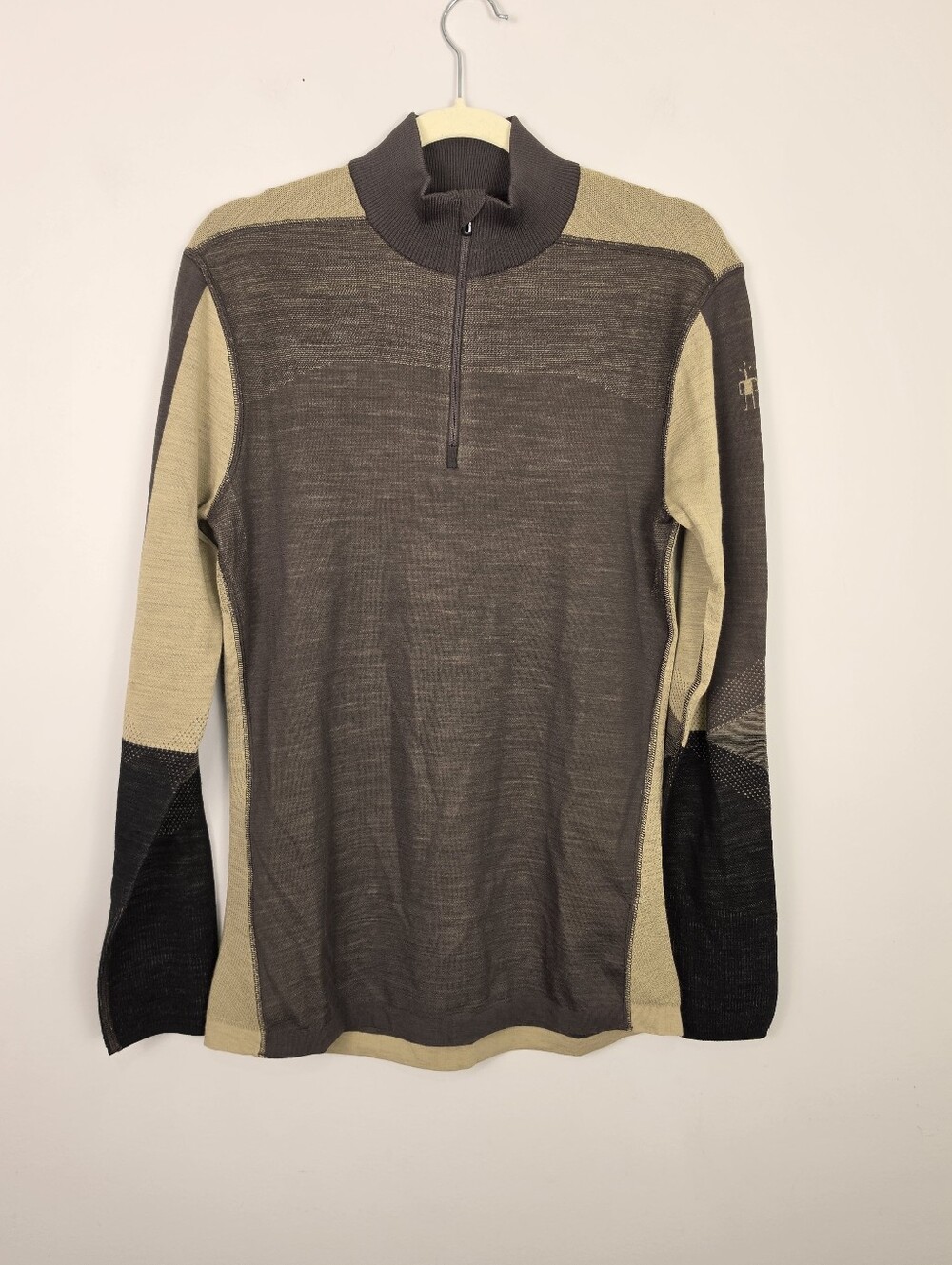 Smartwool Intraknit Merino 200 Colorblock 1/4-Zip Top - Men's Size Medium